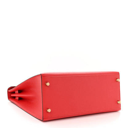 Hermes Epsom Kelly Sellier 28 Rouge Tomate 4 of 11