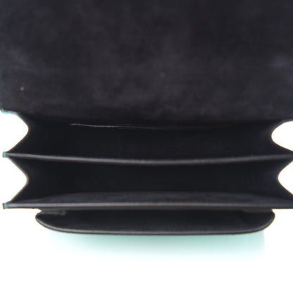 Saint Laurent Metallic Calfskin Small Monogram Sunset Chlorophille 4 of 9