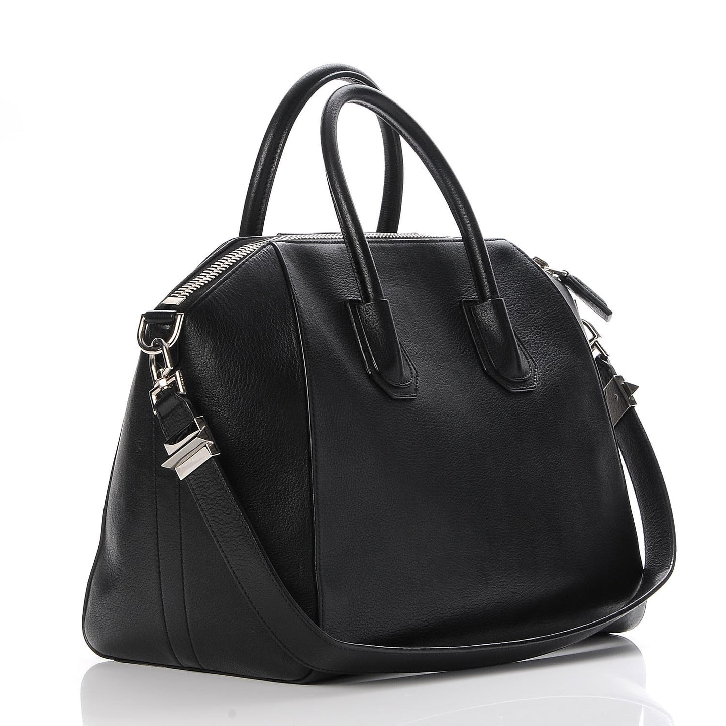 Sugar Goatskin Medium Antigona Black