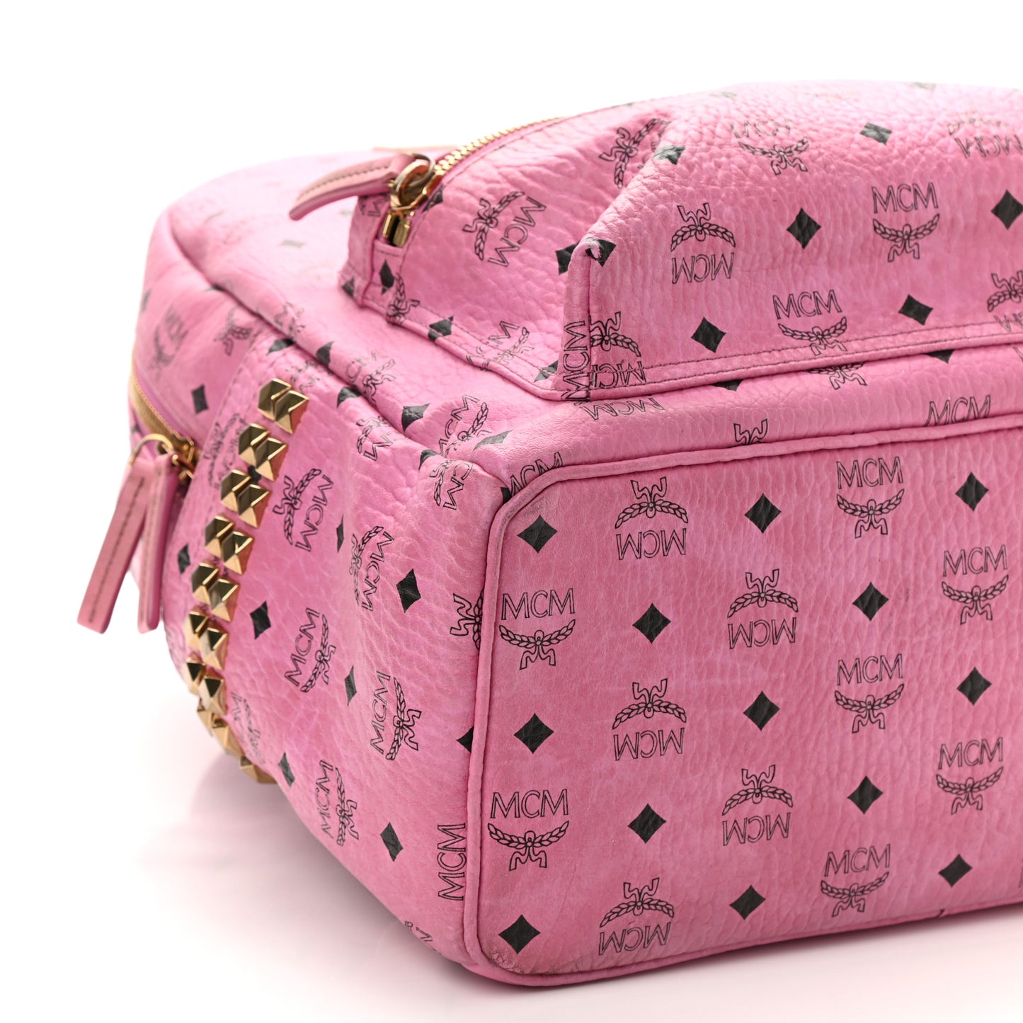 Visetos Medium Side Studs Stark Backpack Pink