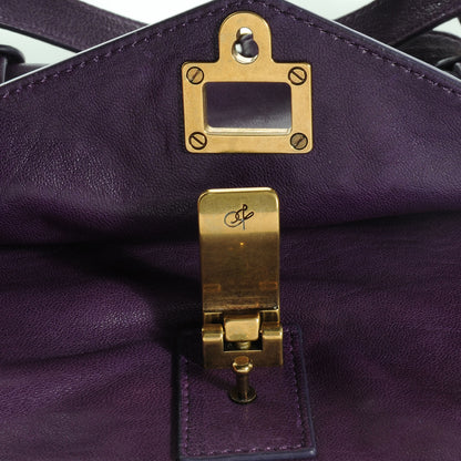 Proenza Schouler Lambskin PS1 Medium Satchel Plum 9 of 12