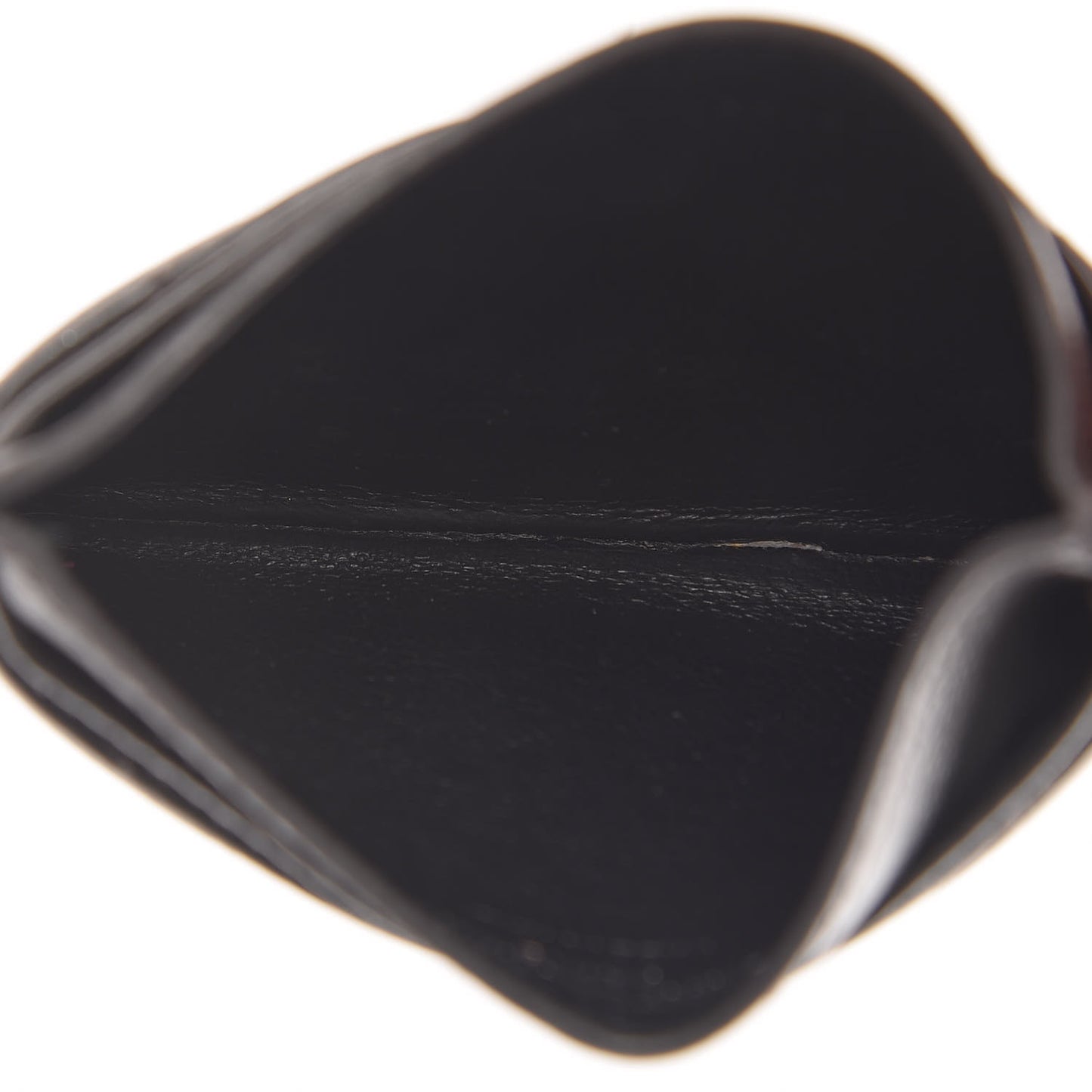 Grain De Poudre Matelasse Chevron Monogram Credit Card Case Fog