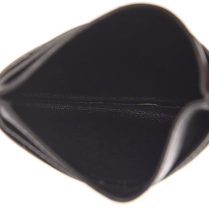 Saint Laurent Grain De Poudre Matelasse Chevron Monogram Credit Card Case Fog 5 of 7