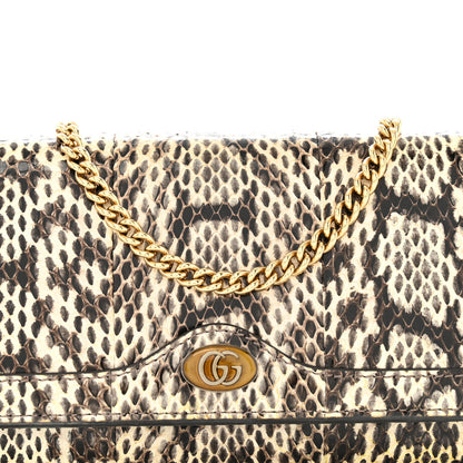 Gucci Snakeskin GG Ophidia Wallet On Chain Roccia 9 of 14
