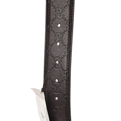Gucci Guccissima Interlocking G Belt 85 34 Dark Brown 3 of 5