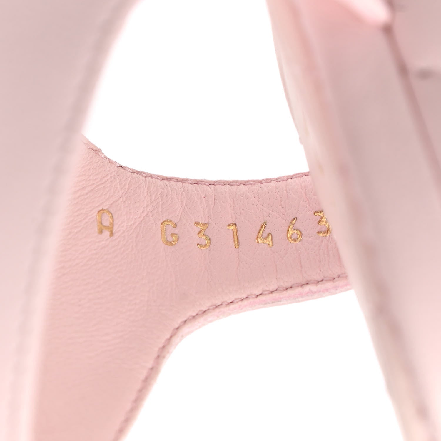 Chanel Lambskin Chain CC Logo Thong Sandals 37.5 Light Pink 8 of 10