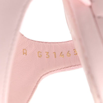 Chanel Lambskin Chain CC Logo Thong Sandals 37.5 Light Pink 8 of 10