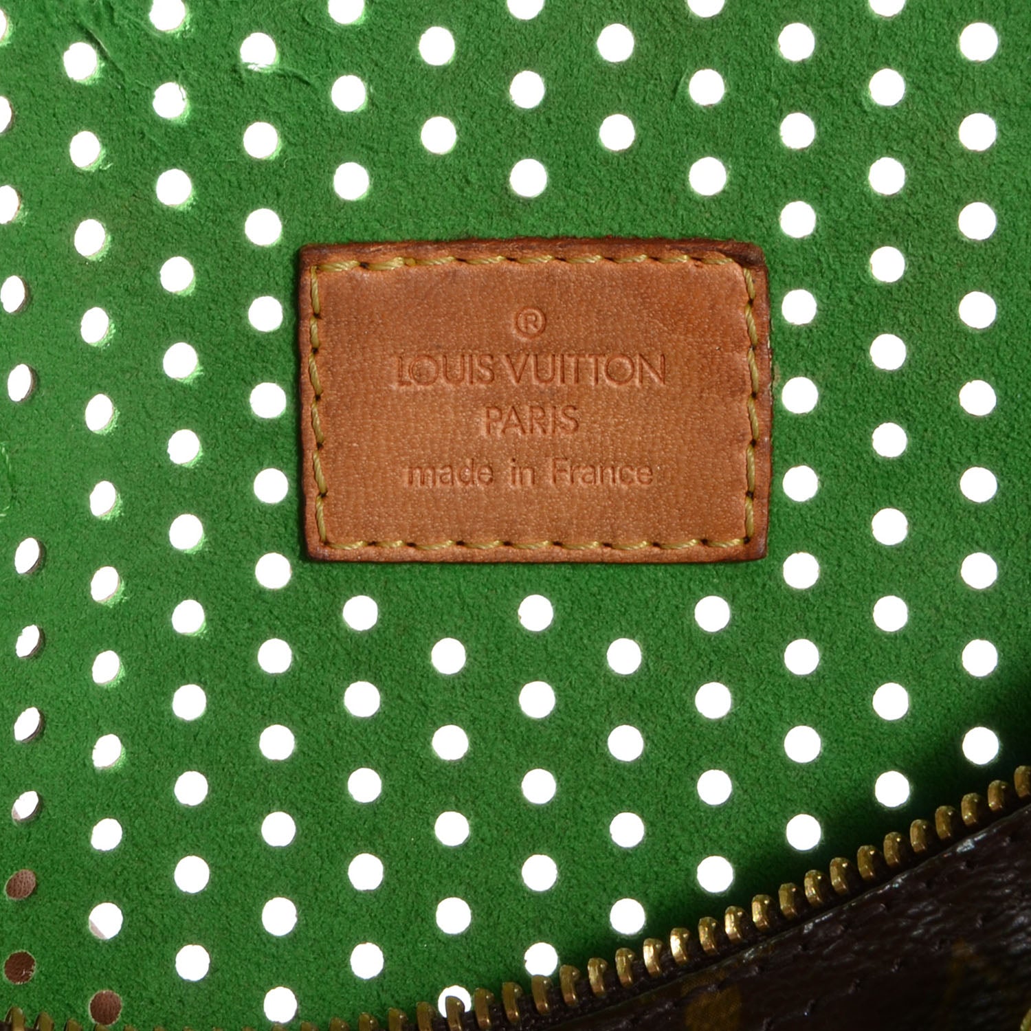 Louis Vuitton Monogram Perforated Speedy 30 Green 6 of 7