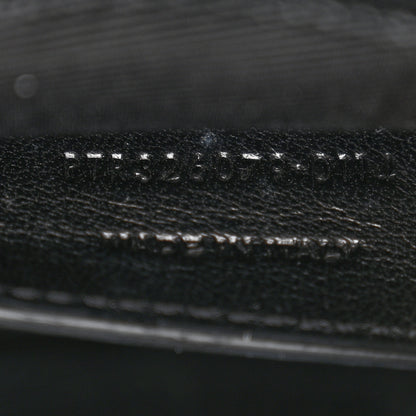 Saint Laurent Grain De Poudre Monogram Cassandre Clutch Black 8 of 9