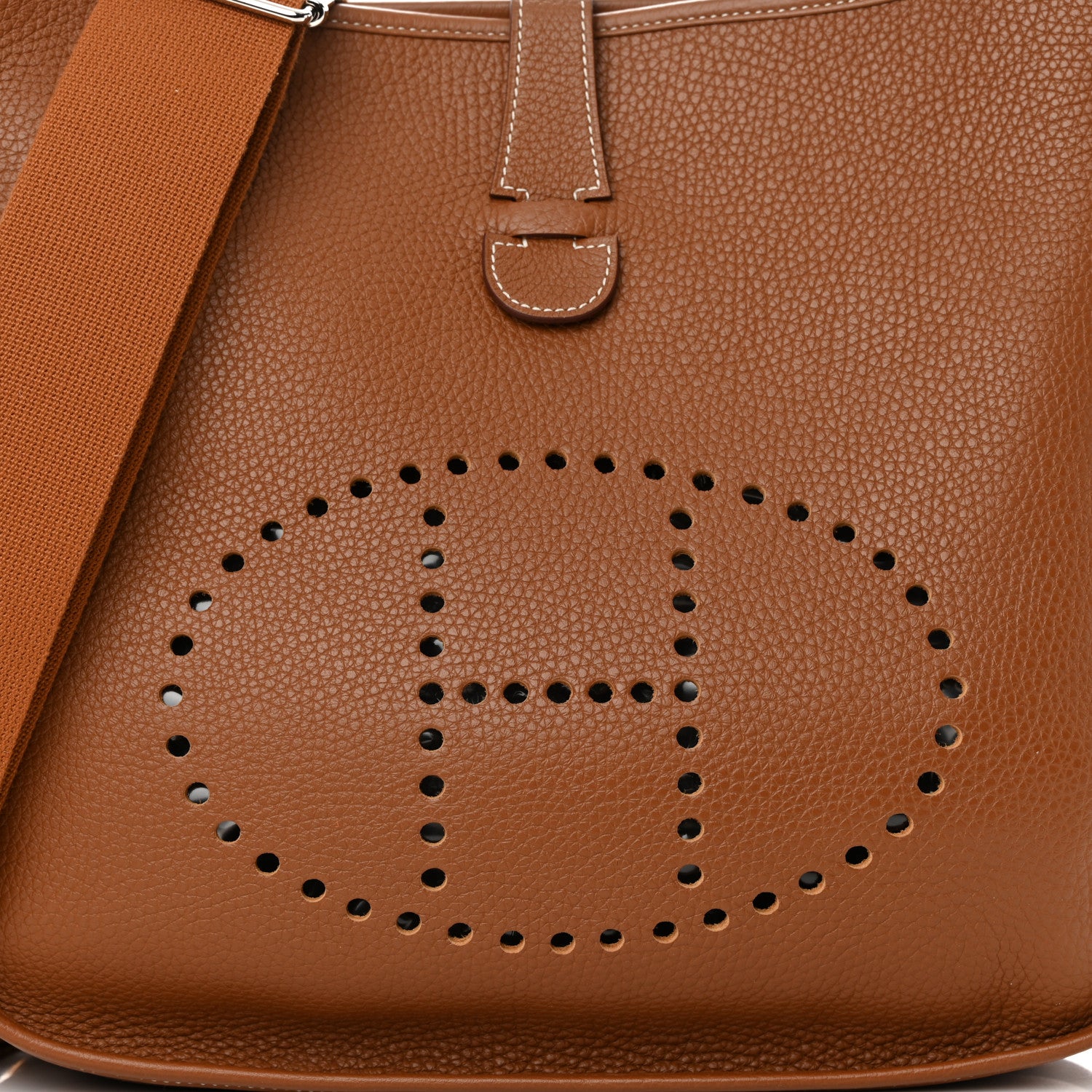 Hermes Taurillon Clemence Evelyne III GM Gold 8 of 12