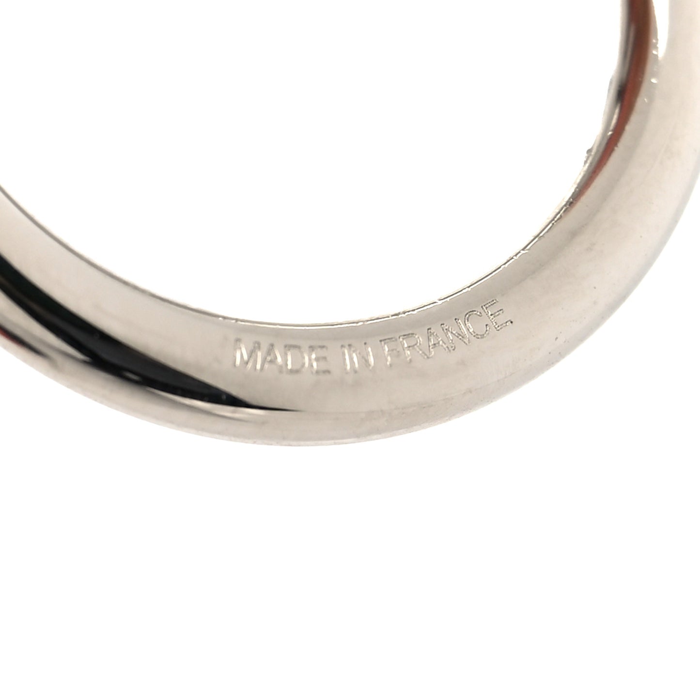 Palladium Mini Loop Charms Cadenas Scarf Ring Silver