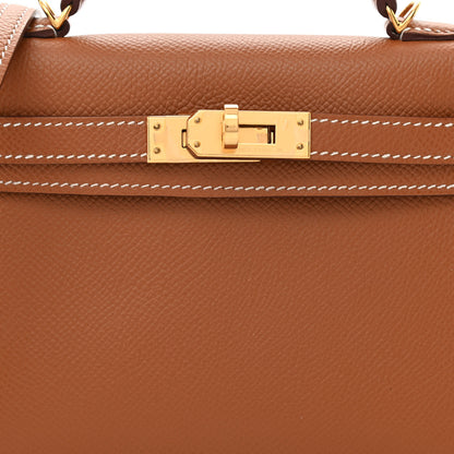 Hermes Epsom Mini Kelly Sellier 20 Gold 9 of 12