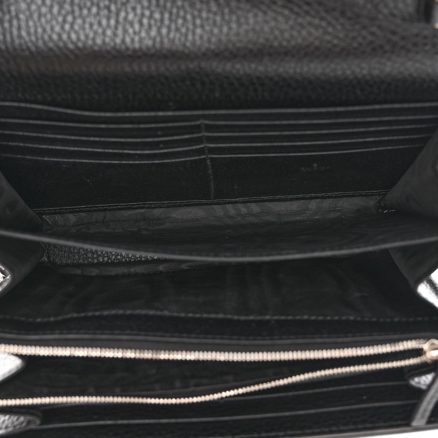 Calfskin Mini Dionysus Chain Wallet Black