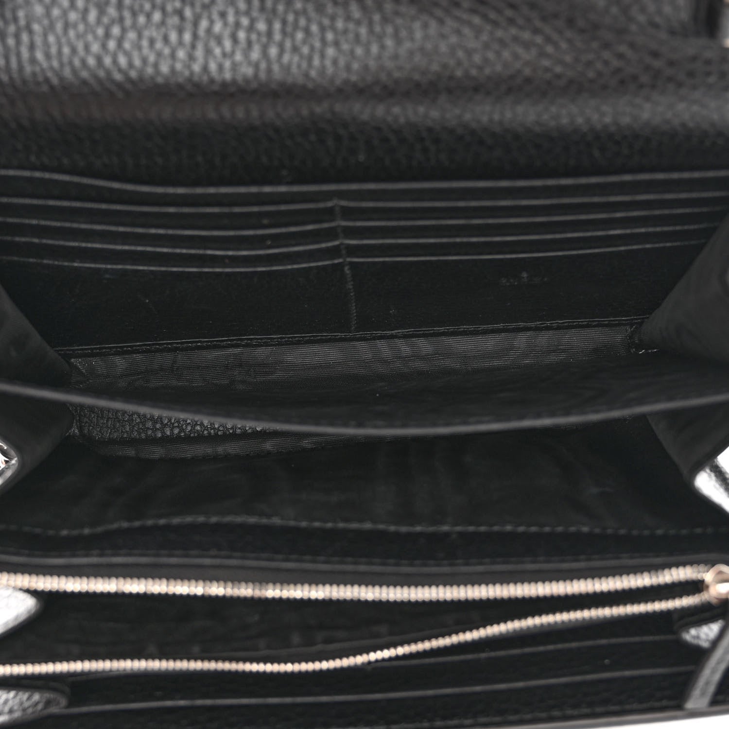 Gucci Calfskin Mini Dionysus Chain Wallet Black 5 of 11