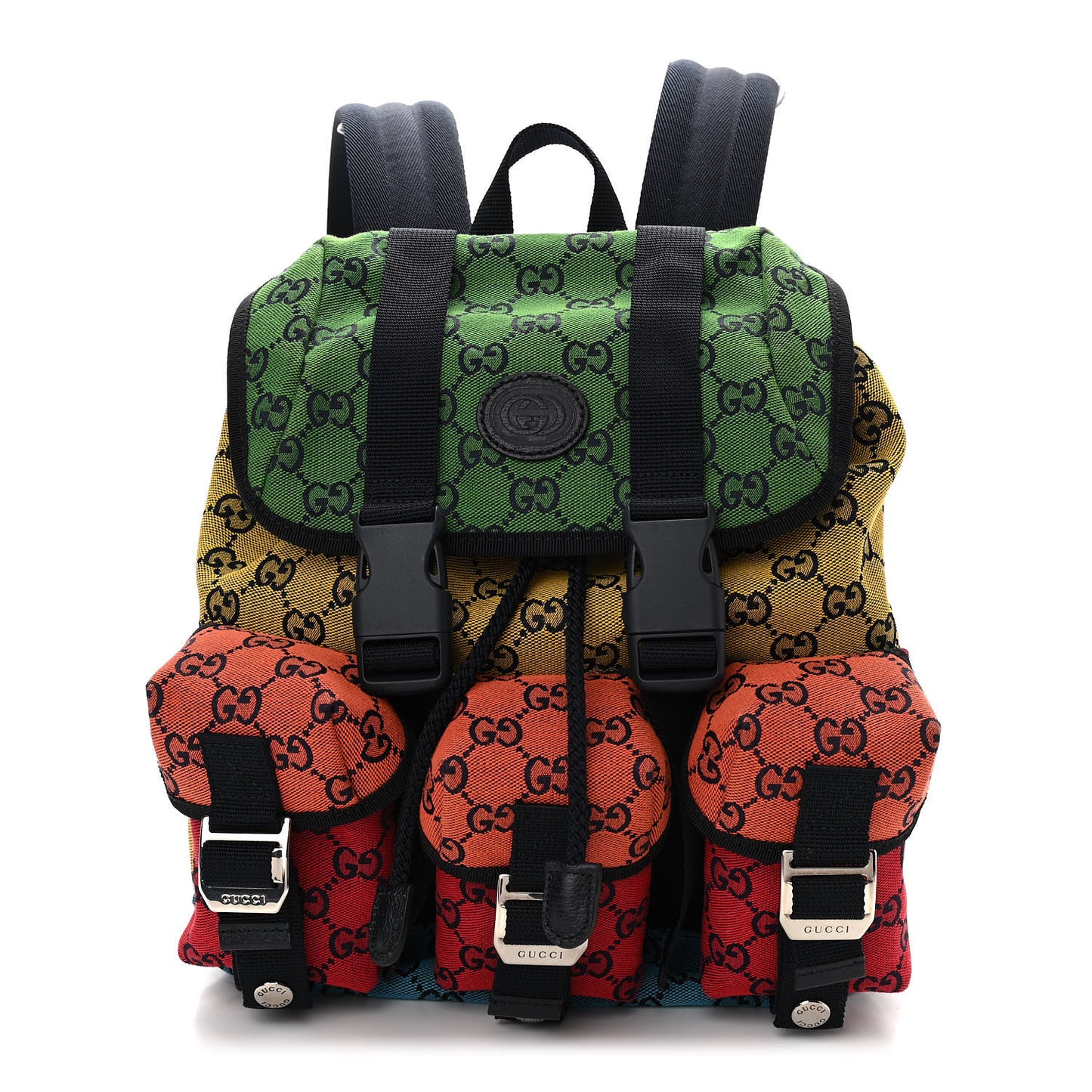 Monogram Multicolor Retro Interlocking G Utility Pocket Backpack Multicolor
