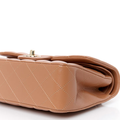 Chanel Lambskin Quilted Small Double Flap Brown 11 of 12