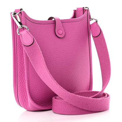 Hermes Taurillon Clemence Evelyne TPM Magnolia 3 of 10