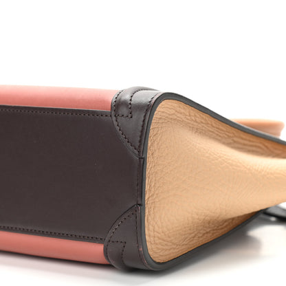 Celine Smooth Calfskin Bullhide Nano Tri-Color Luggage Terracotta 10 of 19