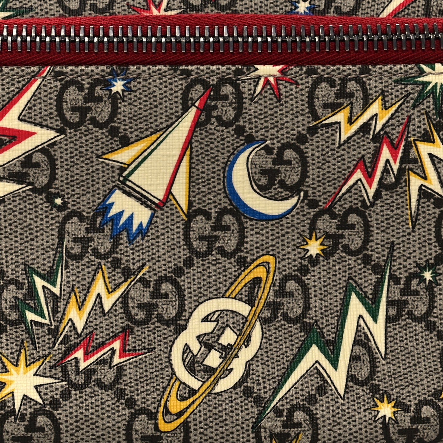 GG Supreme Monogram Childrens Space Print Belt Bag Multicolor