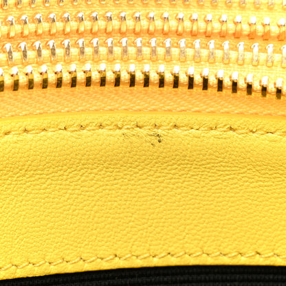 Celine Lambskin Small Trio Crossbody Bag Citron 13 of 14
