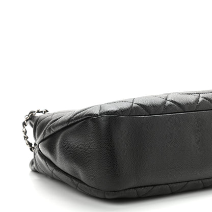 Chanel Caviar Quilted CC Timeless Soft Tote Black 9 of 10