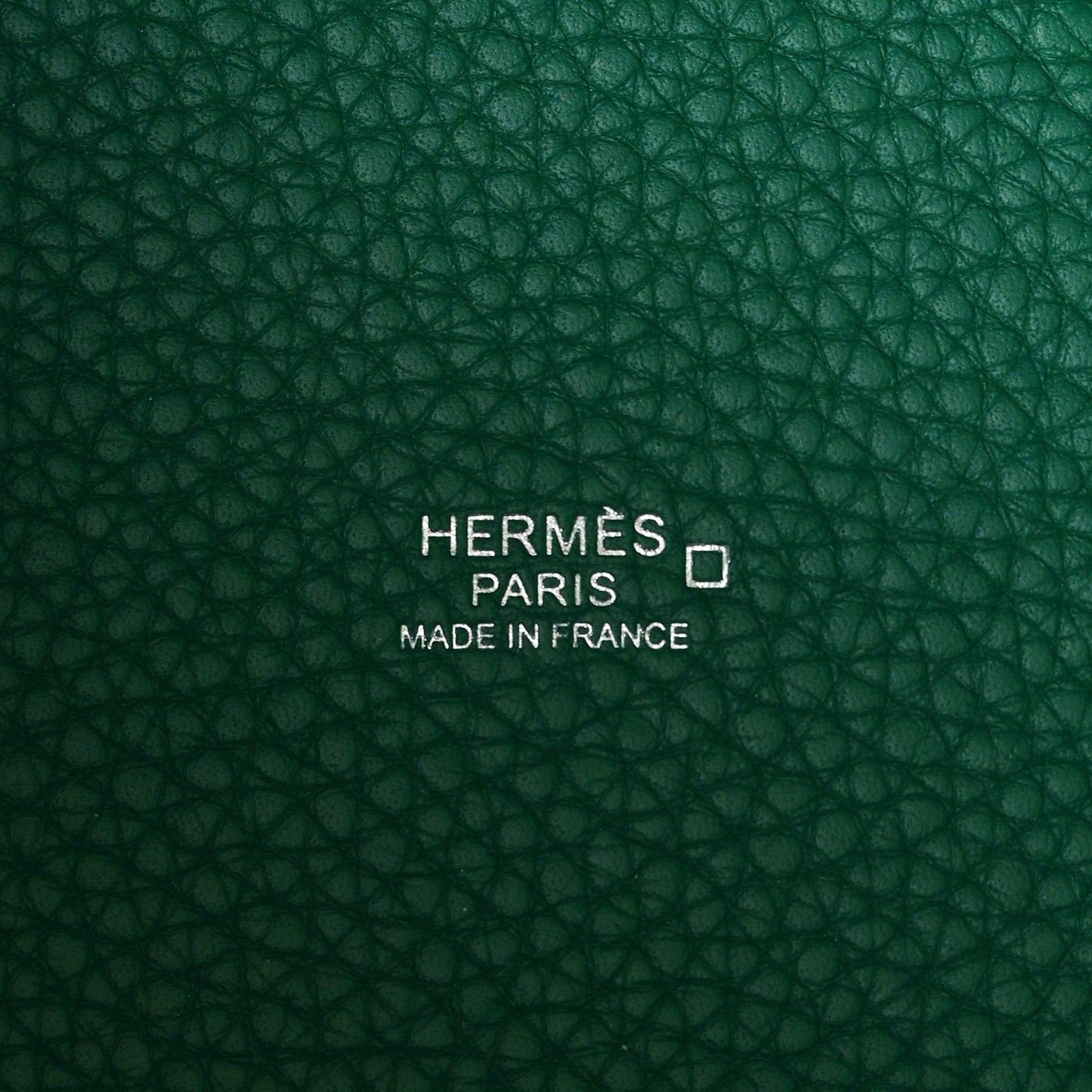 Taurillon Clemence Matte Alligator Picotin Lock Touch 22 MM Vert Vertigo