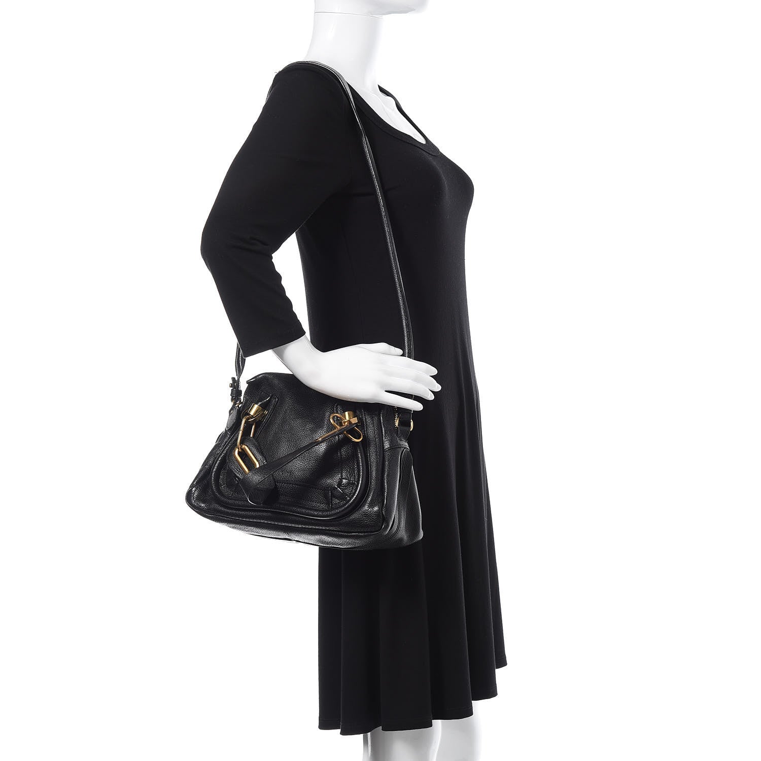 Chloe Calfskin Small Paraty Black 2 of 10
