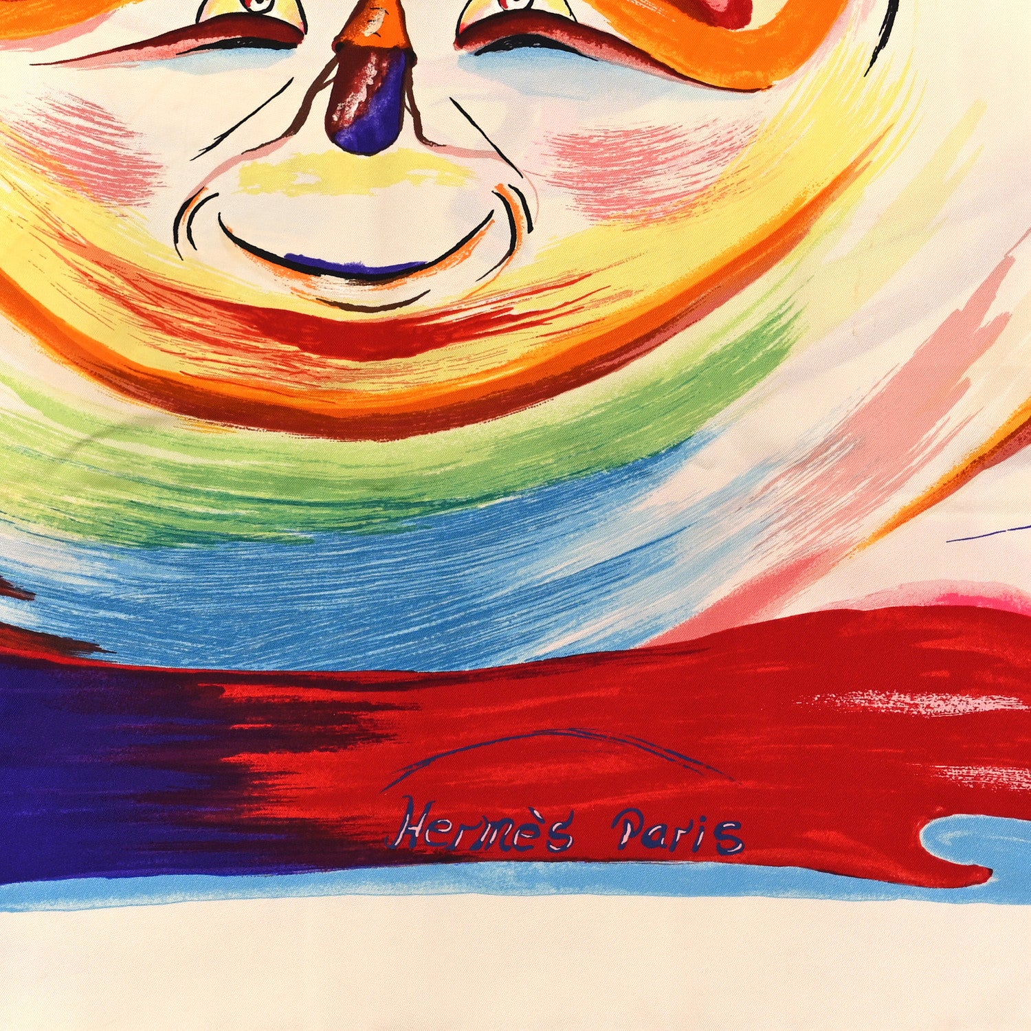 Hermes Silk Smiles In Third Millenary Scarf 90 2 of 3