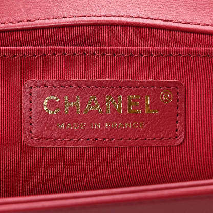 Chanel Lambskin Quilted Medium Boy Flap Red 6 of 11