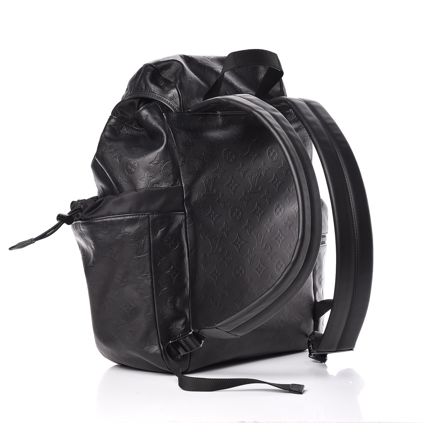 Calfskin Monogram Shadow Discovery Backpack Black