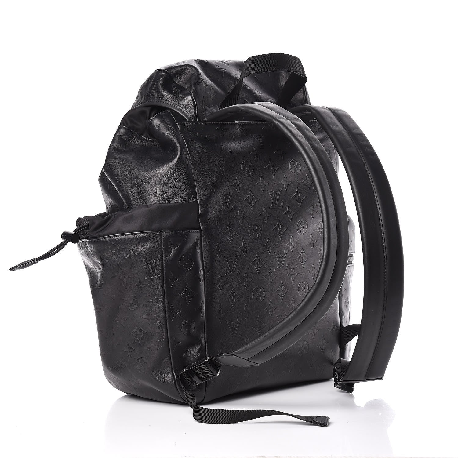Louis Vuitton Calfskin Monogram Shadow Discovery Backpack Black 3 of 9