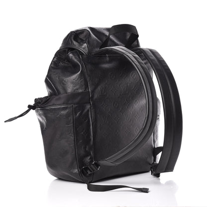 Louis Vuitton Calfskin Monogram Shadow Discovery Backpack Black 3 of 9