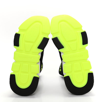 Balenciaga Neoprene Knit Womens Hi Speed Sneakers 37 Black Yellow Fluo 5 of 7