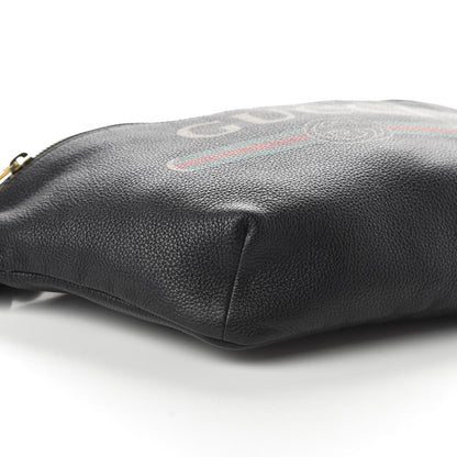 Gucci Grained Calfskin Logo Belt Bag Black 6 of 9