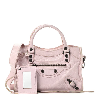 Balenciaga Agneau Classic Hardware Mini City Rose Poudre Rose Petunia 1 of 18