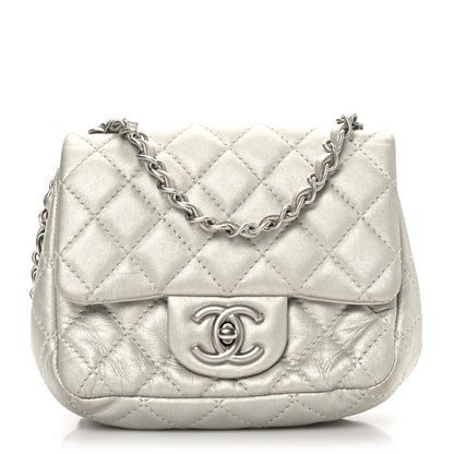 Chanel Metallic Lambskin Quilted Mini Square Flap Gold 1 of 9