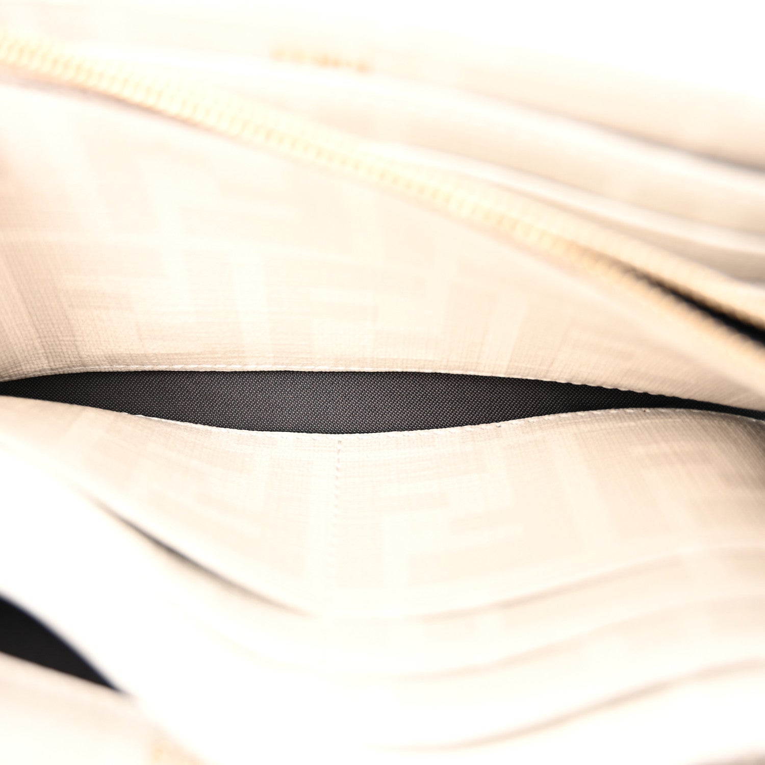 Fendi Glazed Fabric Vitello Liberty FF Logo Bikini Girls Inlay Continental Wallet On Chain Bianco Perla Multicolor 6 of 11