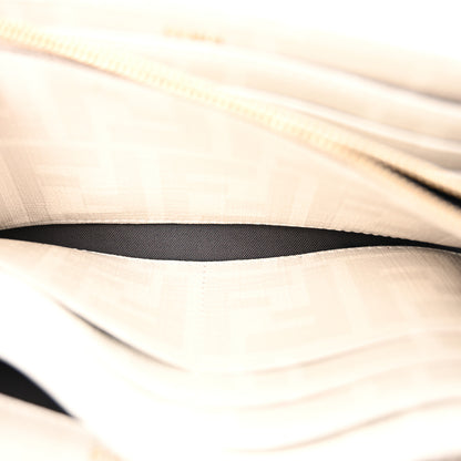 Fendi Glazed Fabric Vitello Liberty FF Logo Bikini Girls Inlay Continental Wallet On Chain Bianco Perla Multicolor 6 of 11