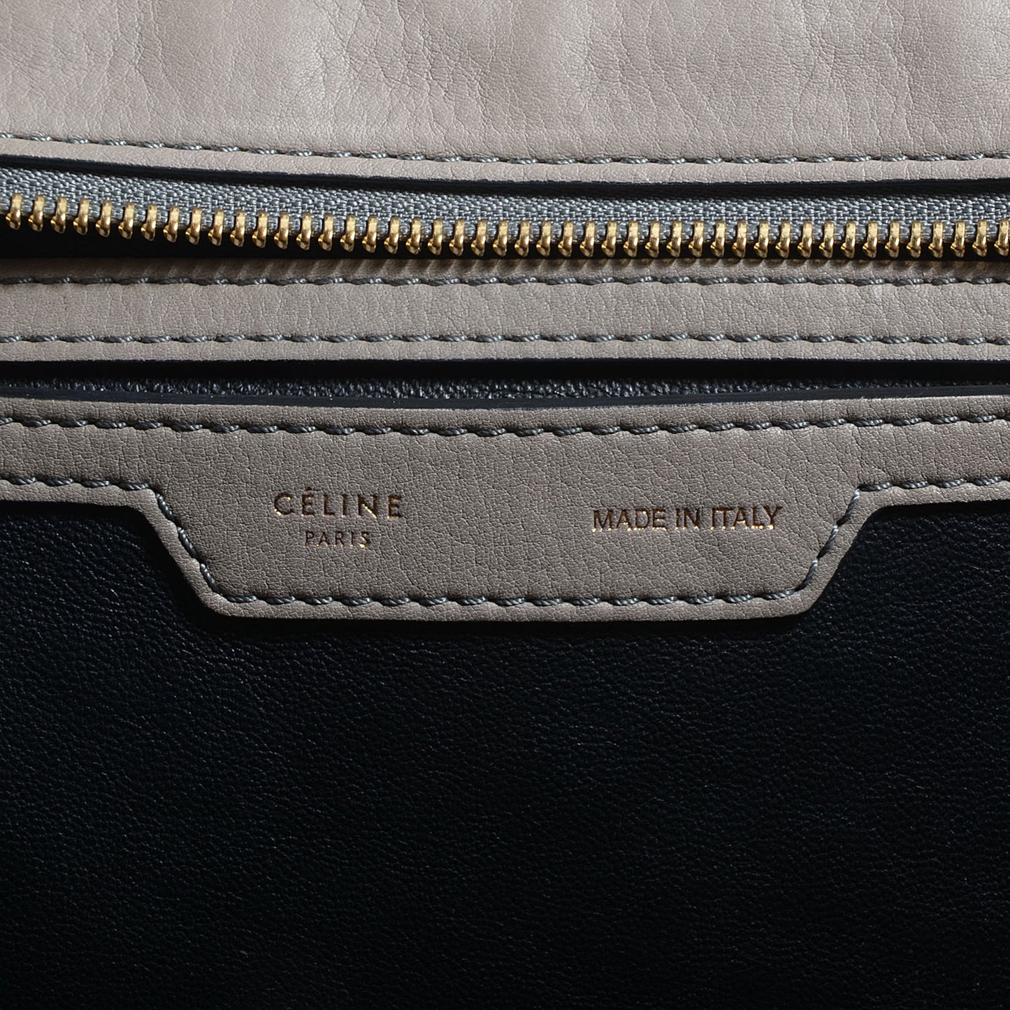 Calfskin Suede Large Trapeze Smoke