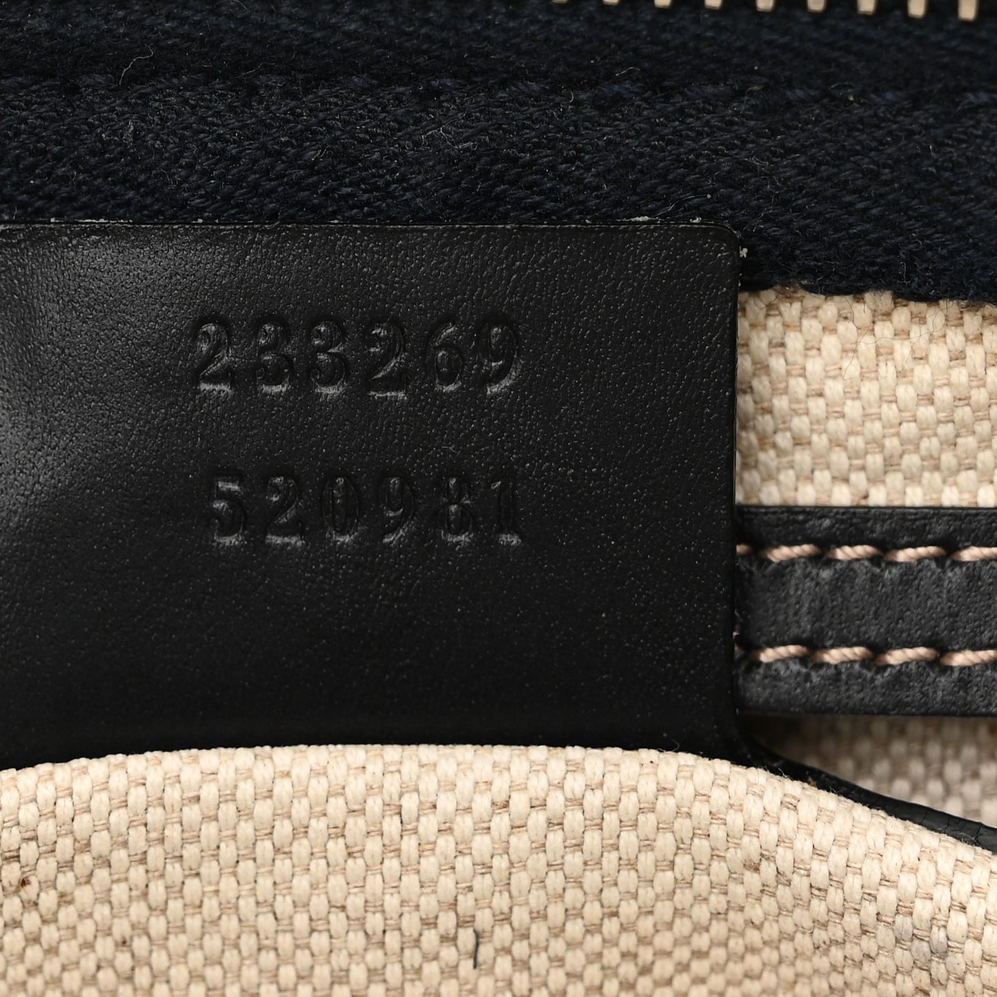 GG Plus Monogram Belt Bag Navy
