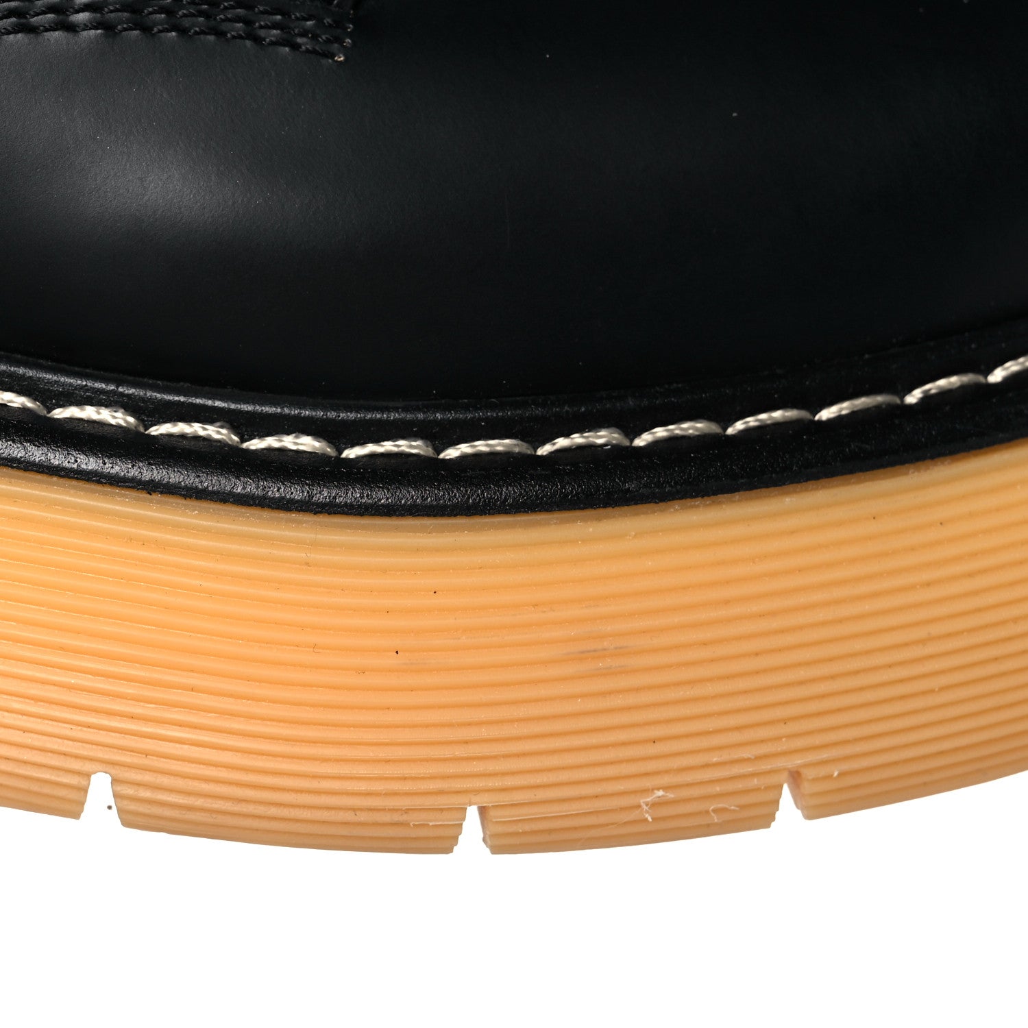 Bottega Veneta Calfskin Mens The Swell Lace Up Ankle Boots 41 Black Natural Rubber 10 of 10