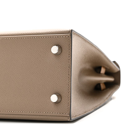 Hermes Epsom Tri-Color Kelly Sellier 25 Etoupe Alezan Biscuit 10 of 11