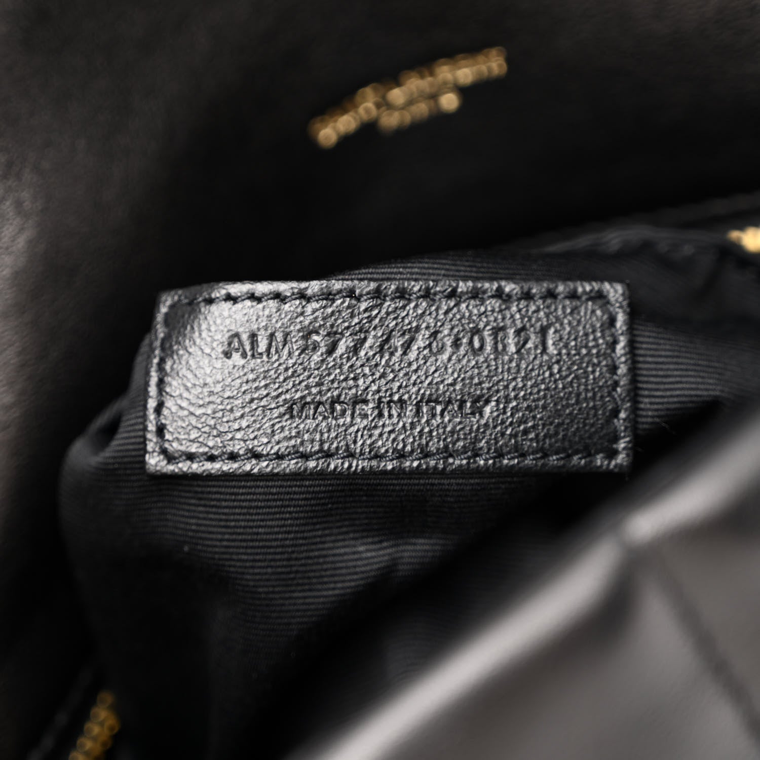 Saint Laurent Lambskin Quilted Small Loulou Puffer Monogram Chain Satchel Black 6 of 9