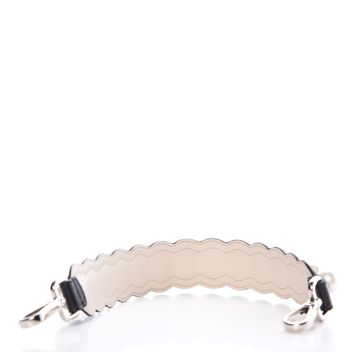 Calfskin Pearl Embellished Mini Strap You Black Camelia