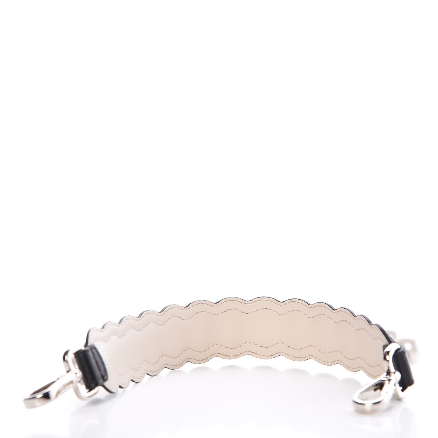 Fendi Calfskin Pearl Embellished Mini Strap You Black Camelia 4 of 4