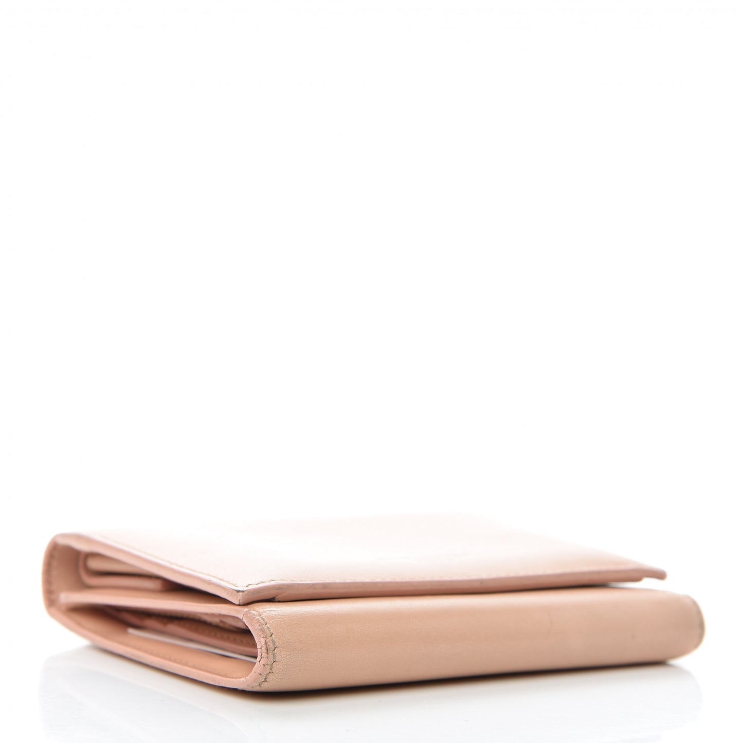 Calfskin Trifold Wallet Pale Pink