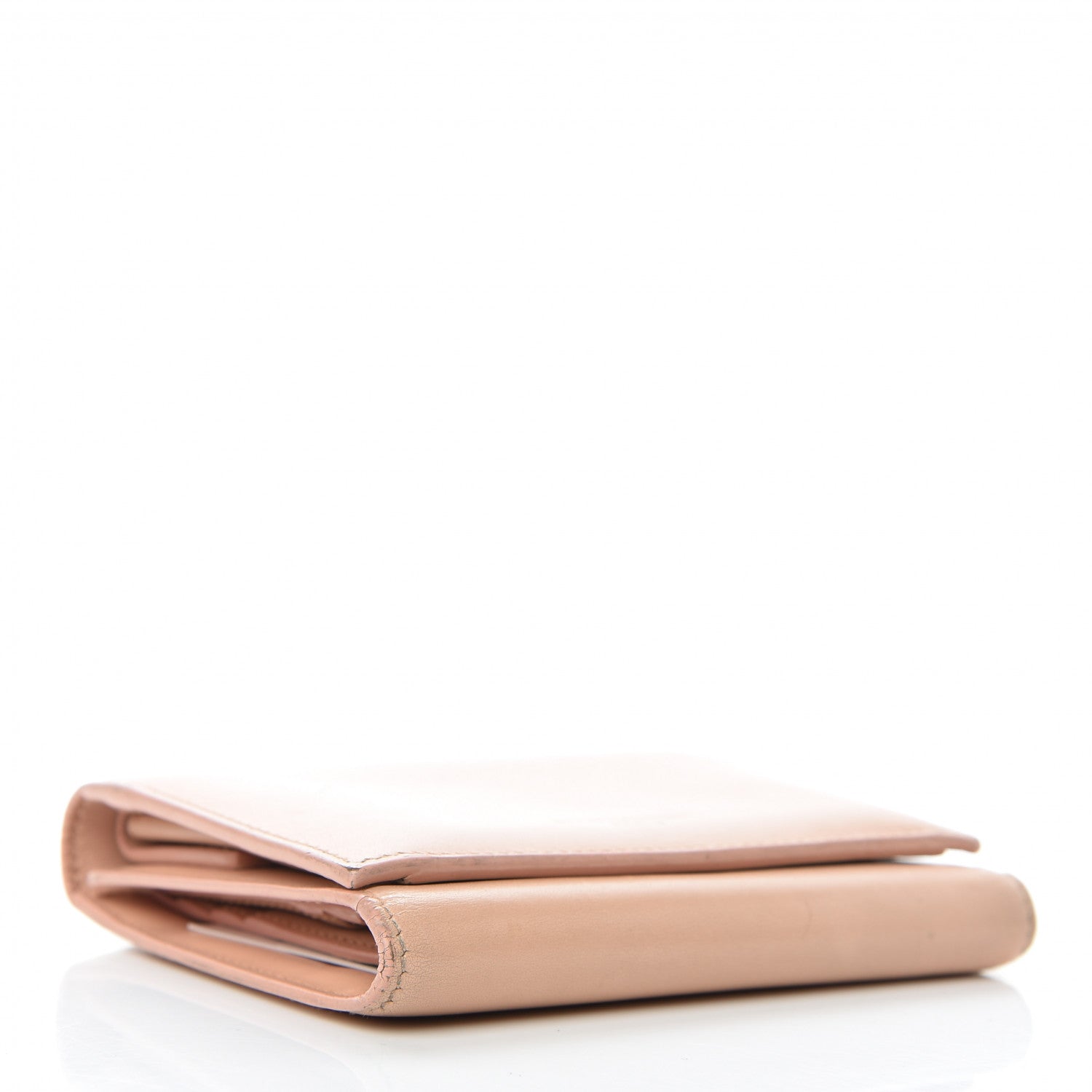 Saint Laurent Calfskin Trifold Wallet Pale Pink 4 of 12
