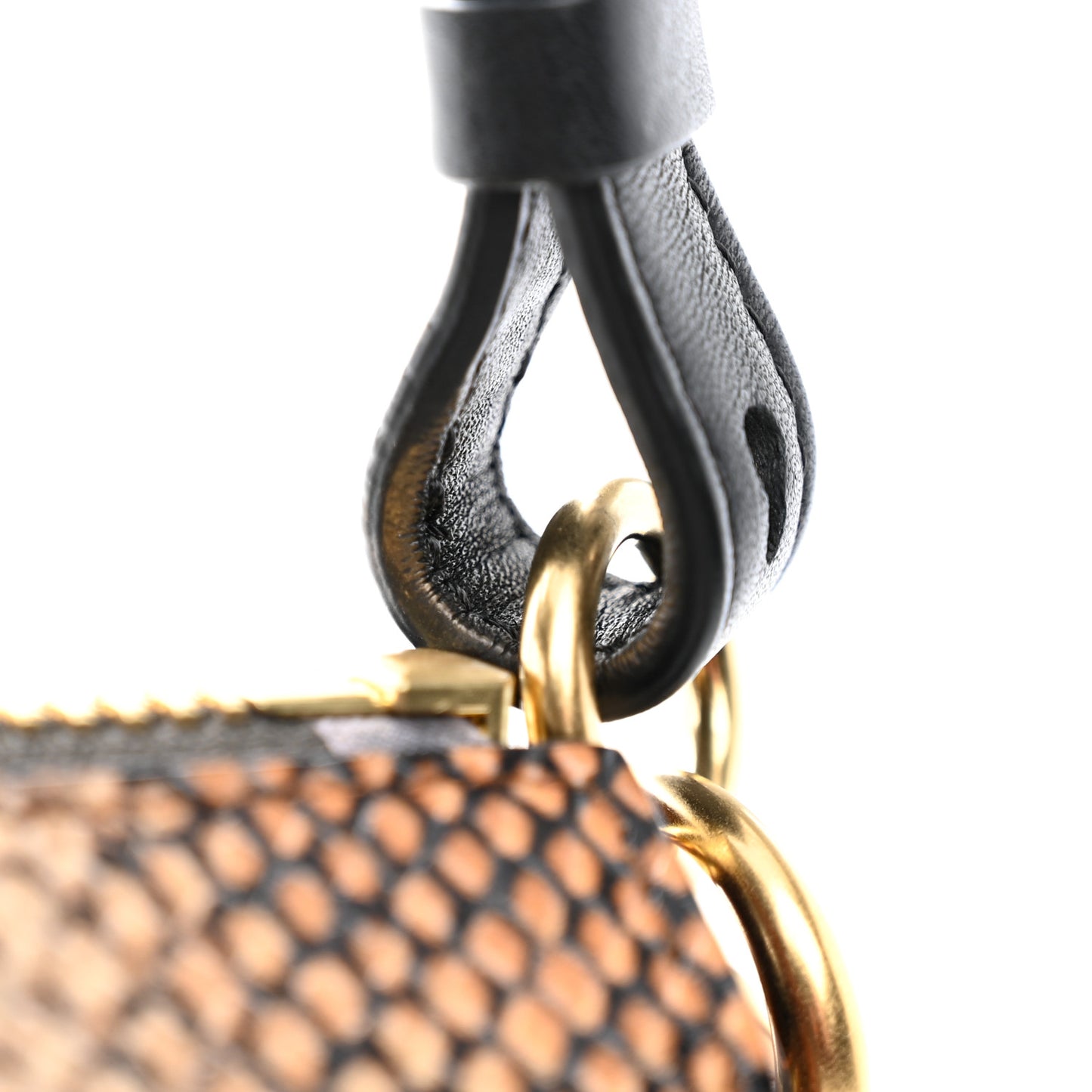 Calfskin Python Embossed Small Roy Bag Multicolor