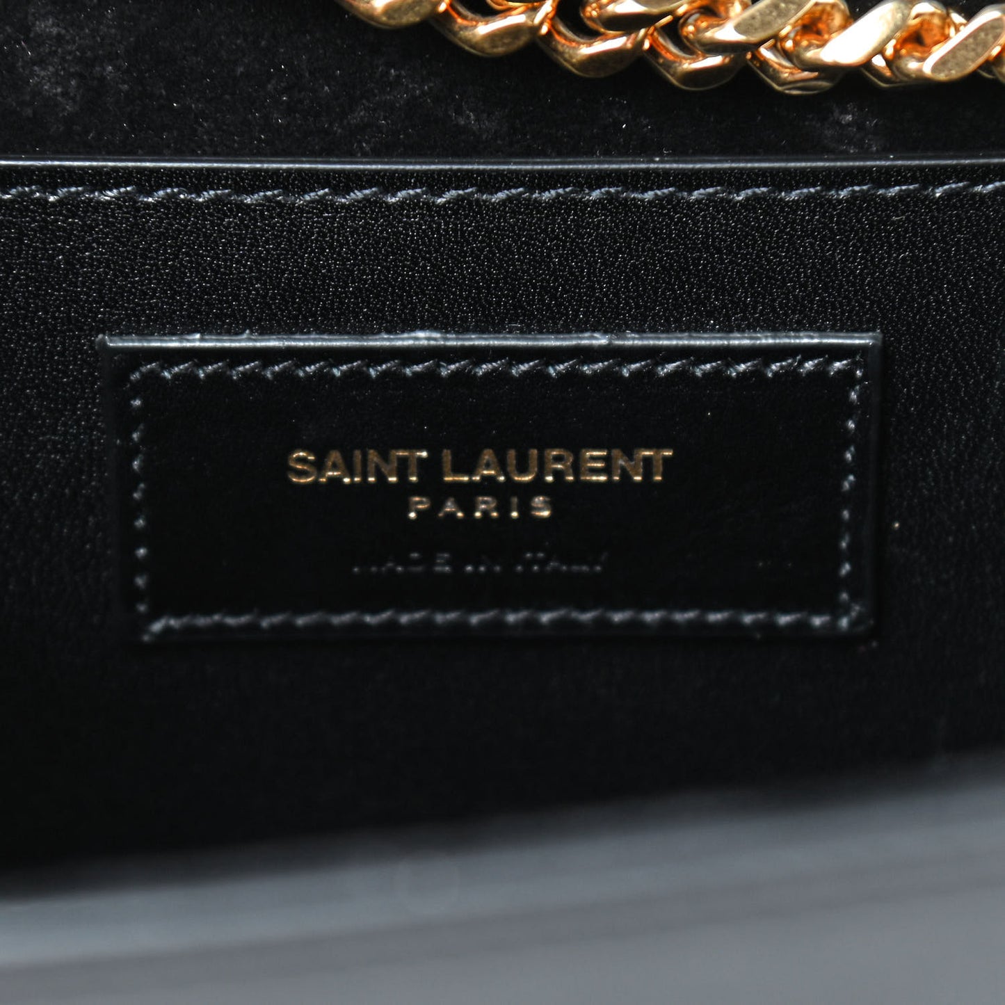 Smooth Calfskin Medium Classic Monogram Kate Tassel Satchel Black