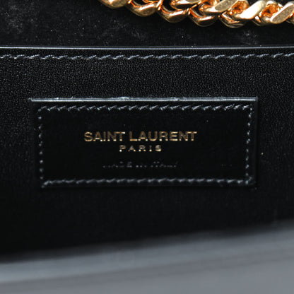 Saint Laurent Smooth Calfskin Medium Classic Monogram Kate Tassel Satchel Black 8 of 8